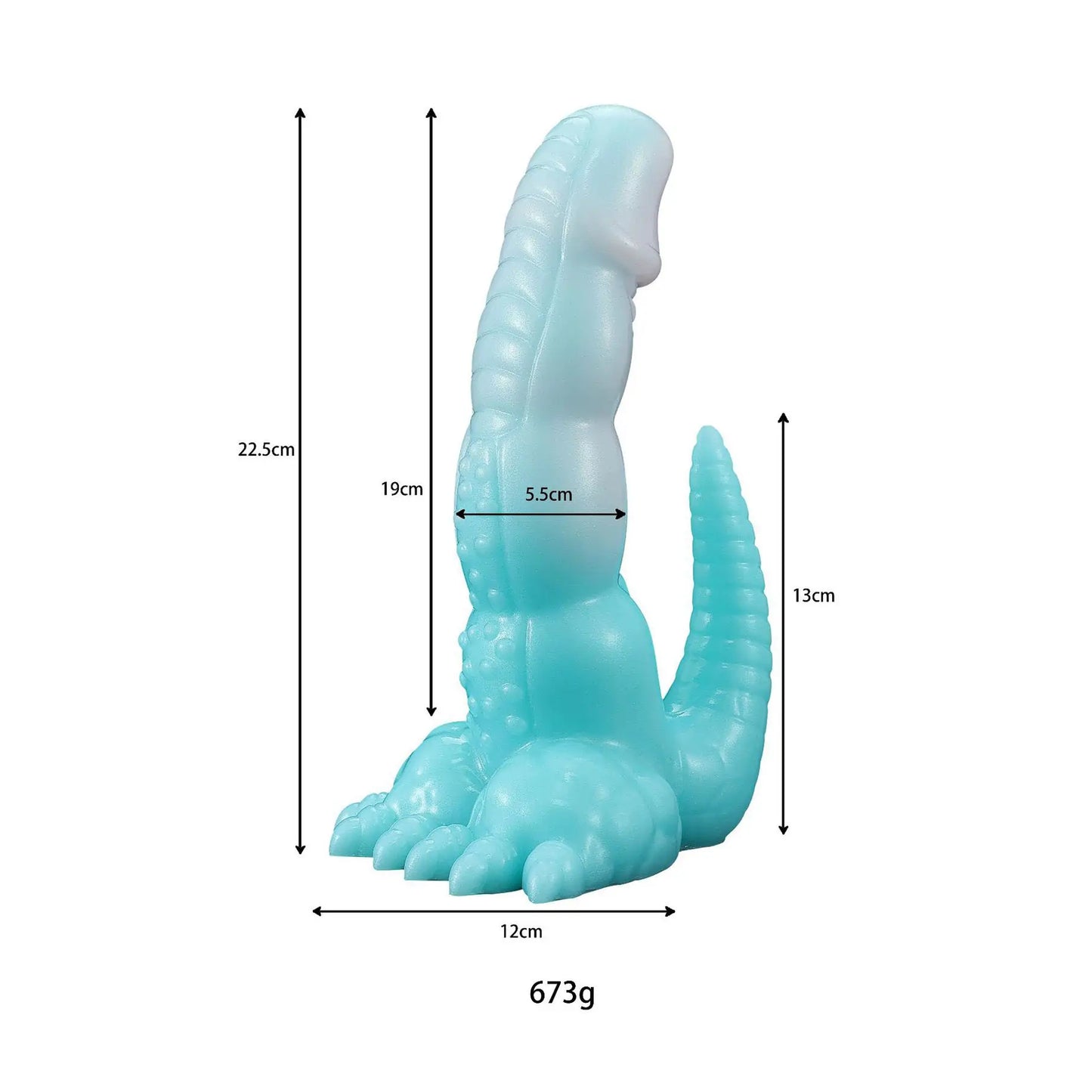 Fantasy Silicone Dinosaur Dildo 8 Inches