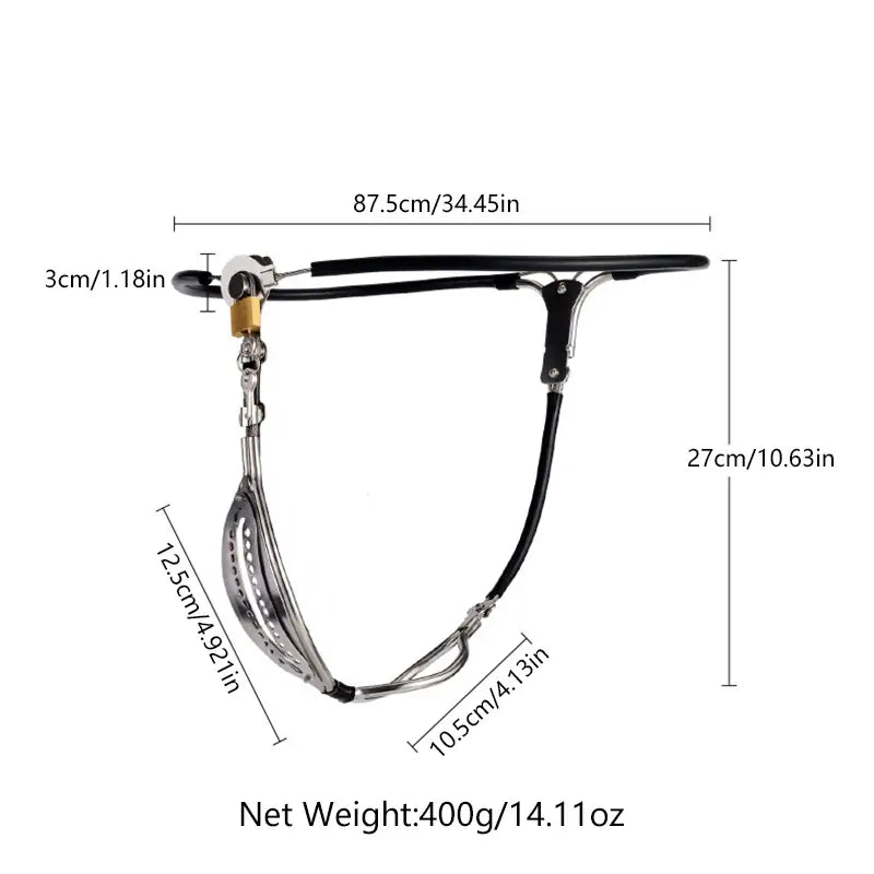 Female Chastity Belt with Plug