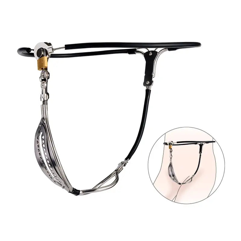 Female Chastity Belt with Plug
