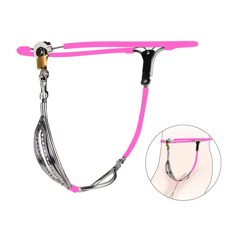 Female Chastity Belt with Plug