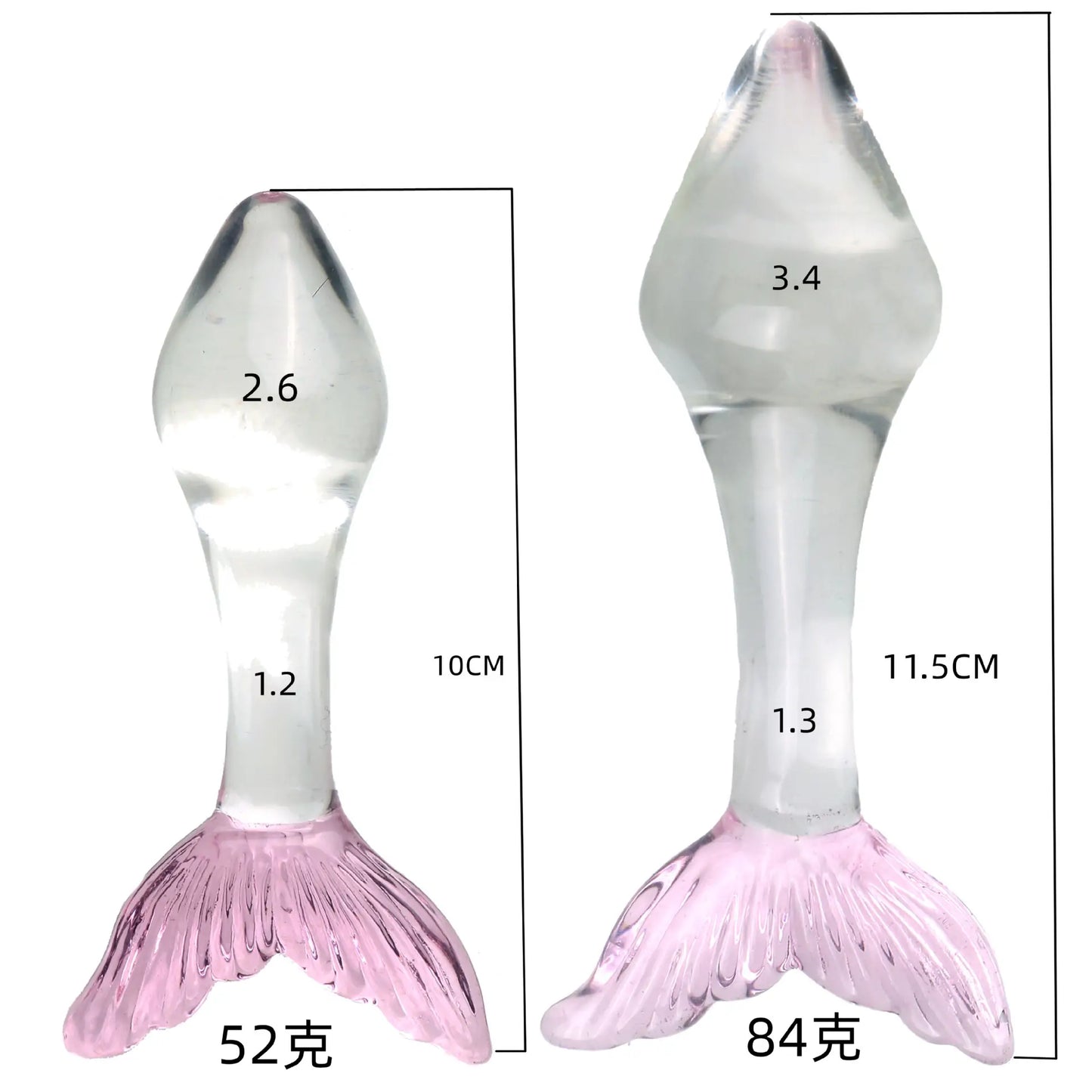 Fish Tail Crystal Butt Plug