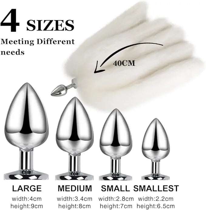 Five-Tail Fox Fur Butt Plug