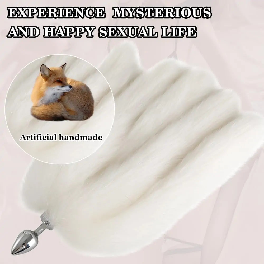 Five-Tail Fox Fur Butt Plug