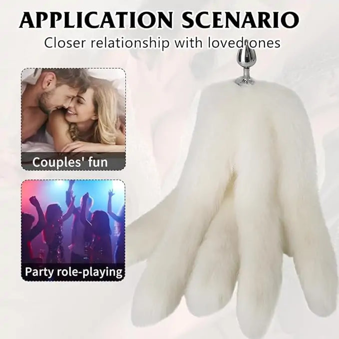Five-Tail Fox Fur Butt Plug