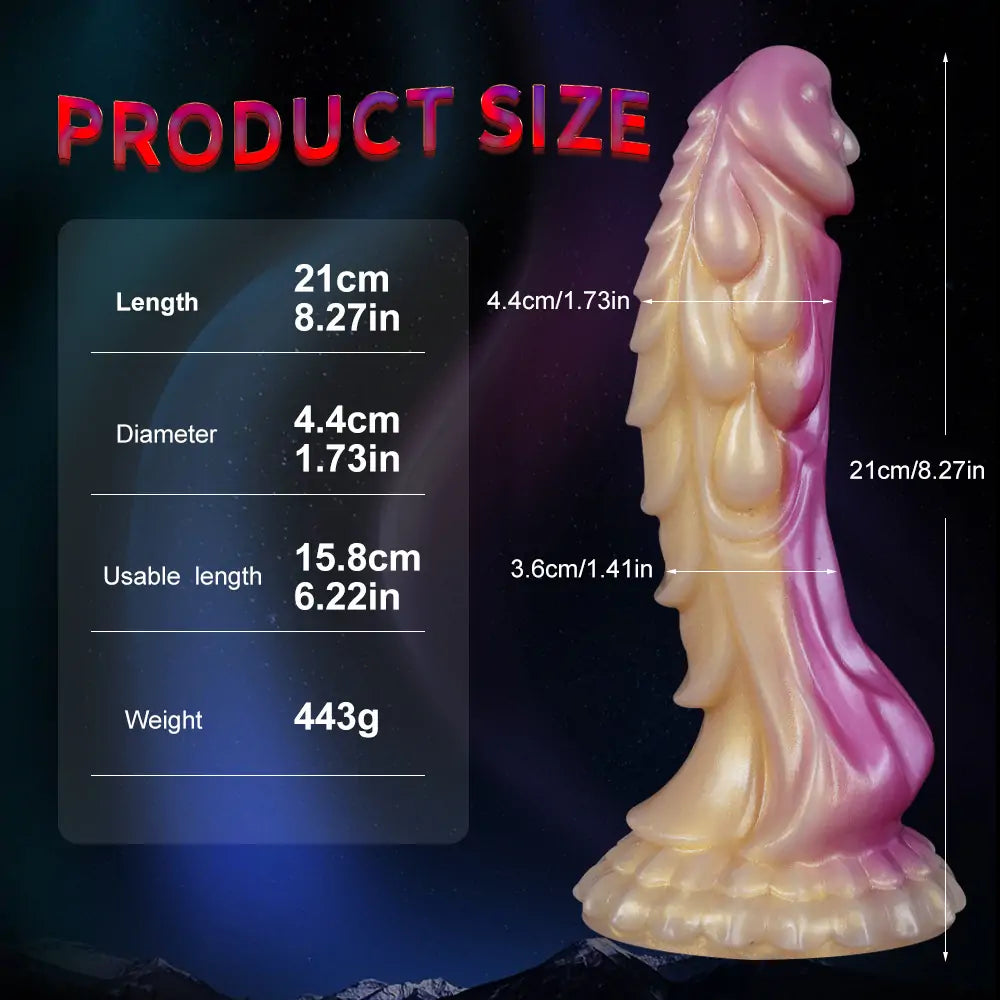 Flamingo Fantasy Spiked Dildo 8 Inches