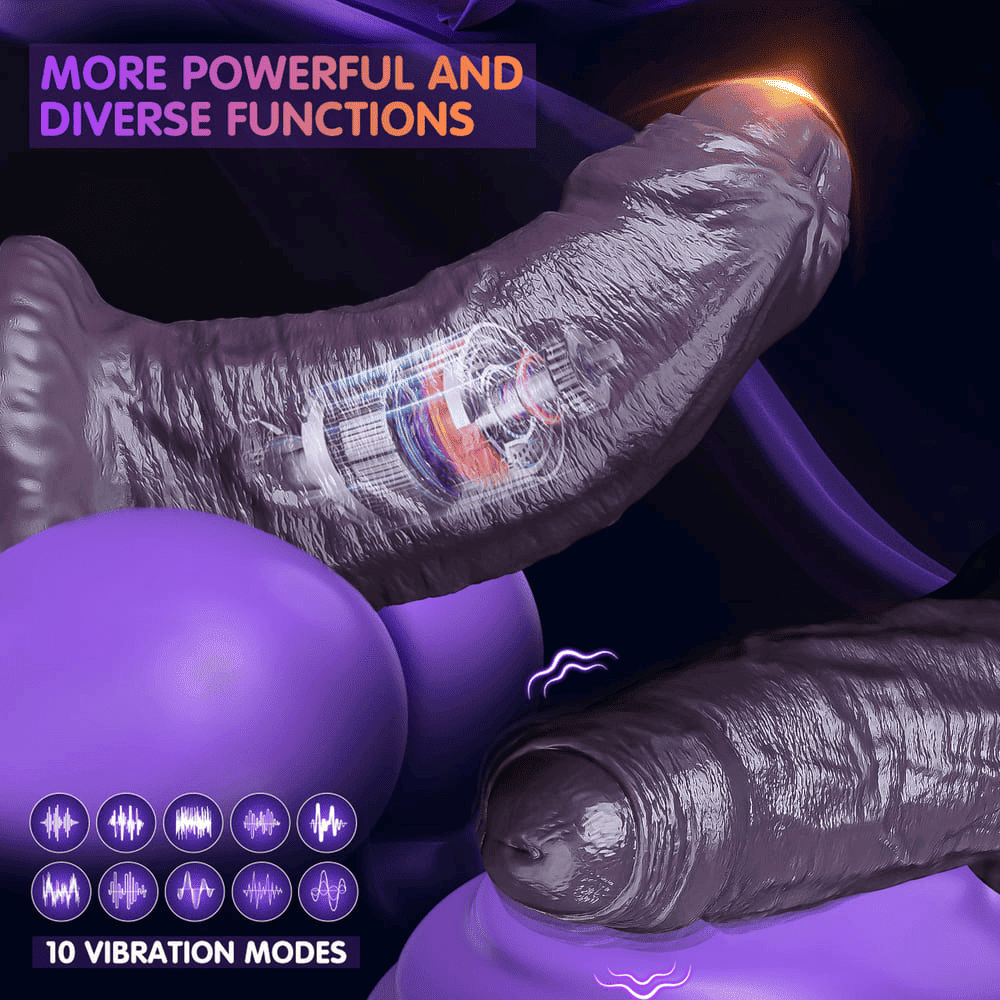 Fleshcurrent - 4.3 Inch Realistic Silicone Vibrating Dildo