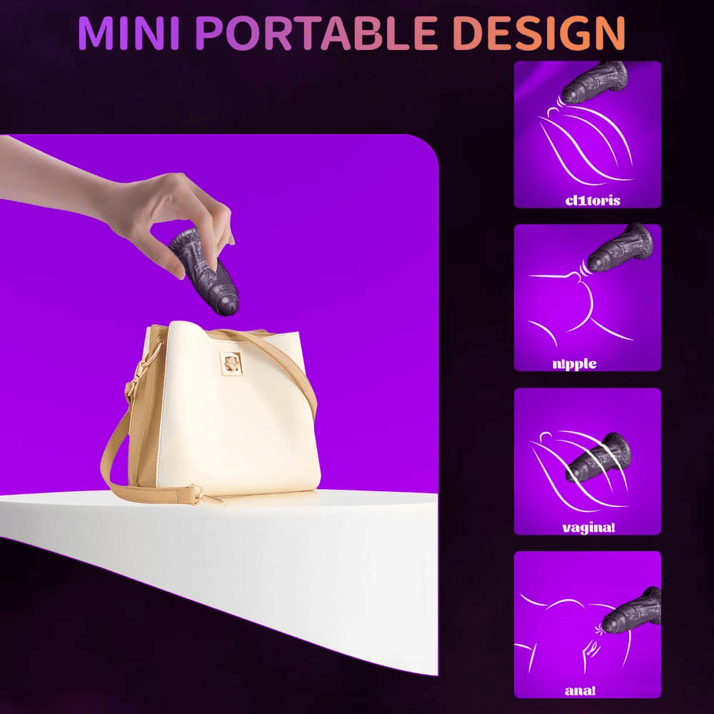 Fleshcurrent - 4.3 Inch Realistic Silicone Vibrating Dildo