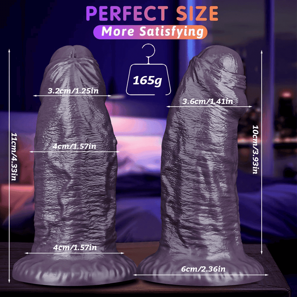 Fleshcurrent - 4.3 Inch Realistic Silicone Vibrating Dildo