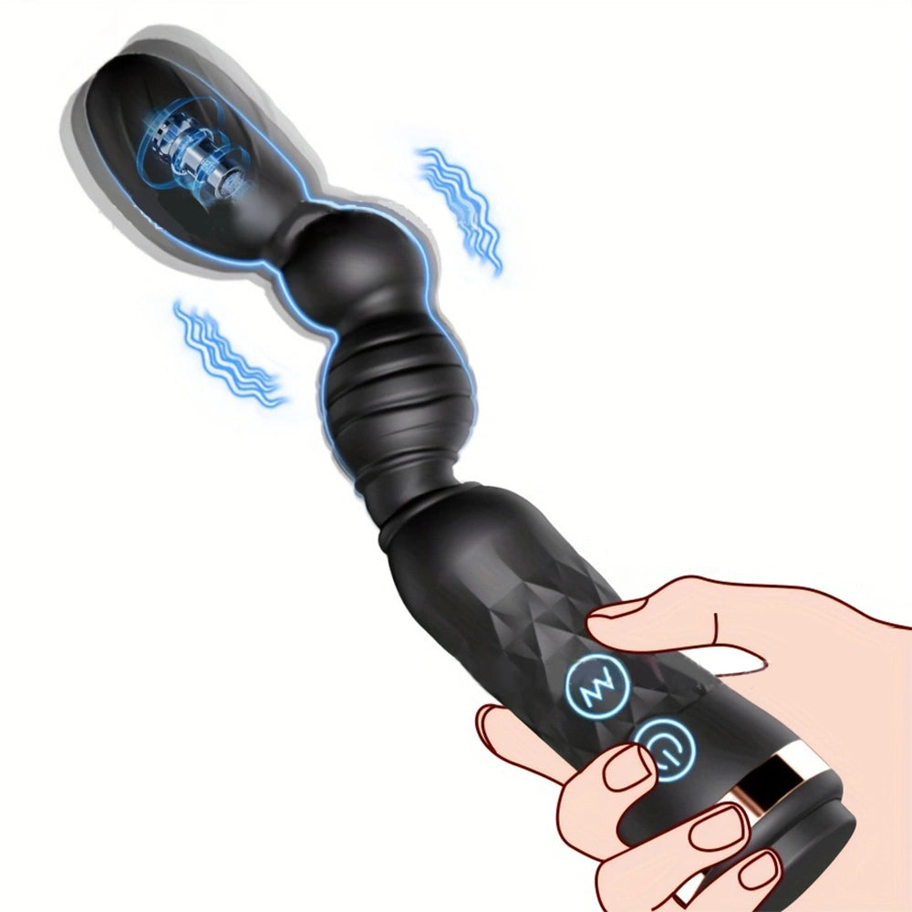 Flexible Beaded Prostate Massager Anal Vibrator