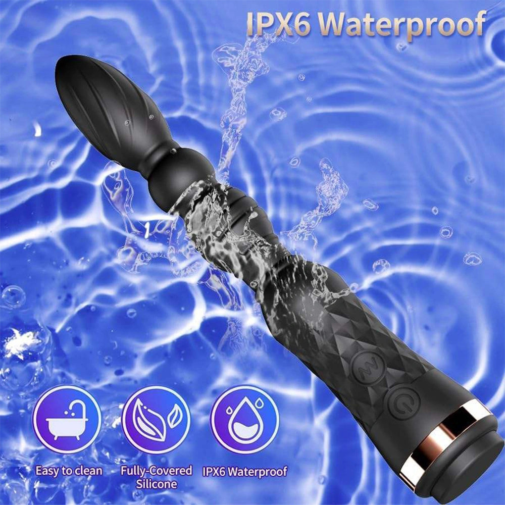 Flexible Beaded Prostate Massager Anal Vibrator