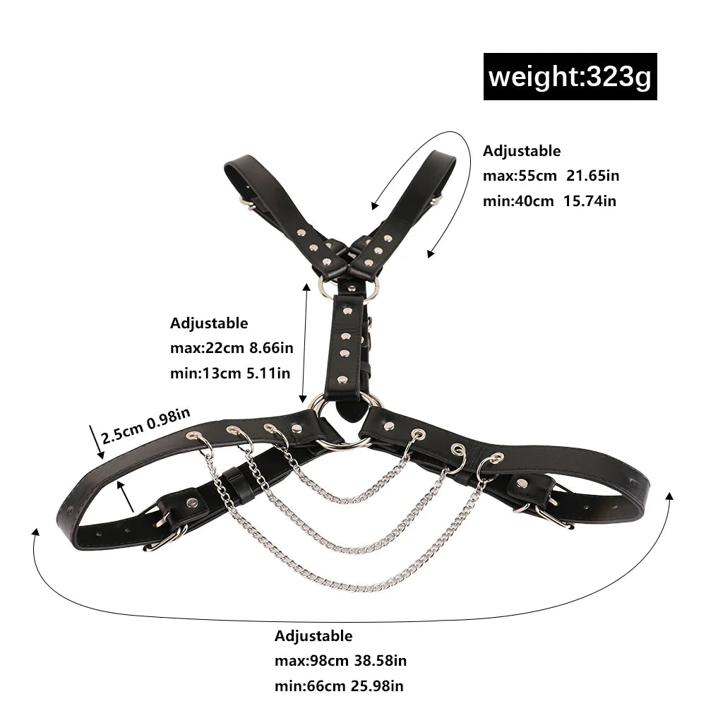 Full Body Harness with Crotch Cock Restraint