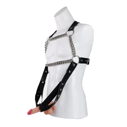 BDSM Body Harness with Crotch Restraint