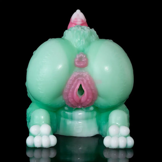 Futa Hentai Rabbit Stroker with Dog Dildo
