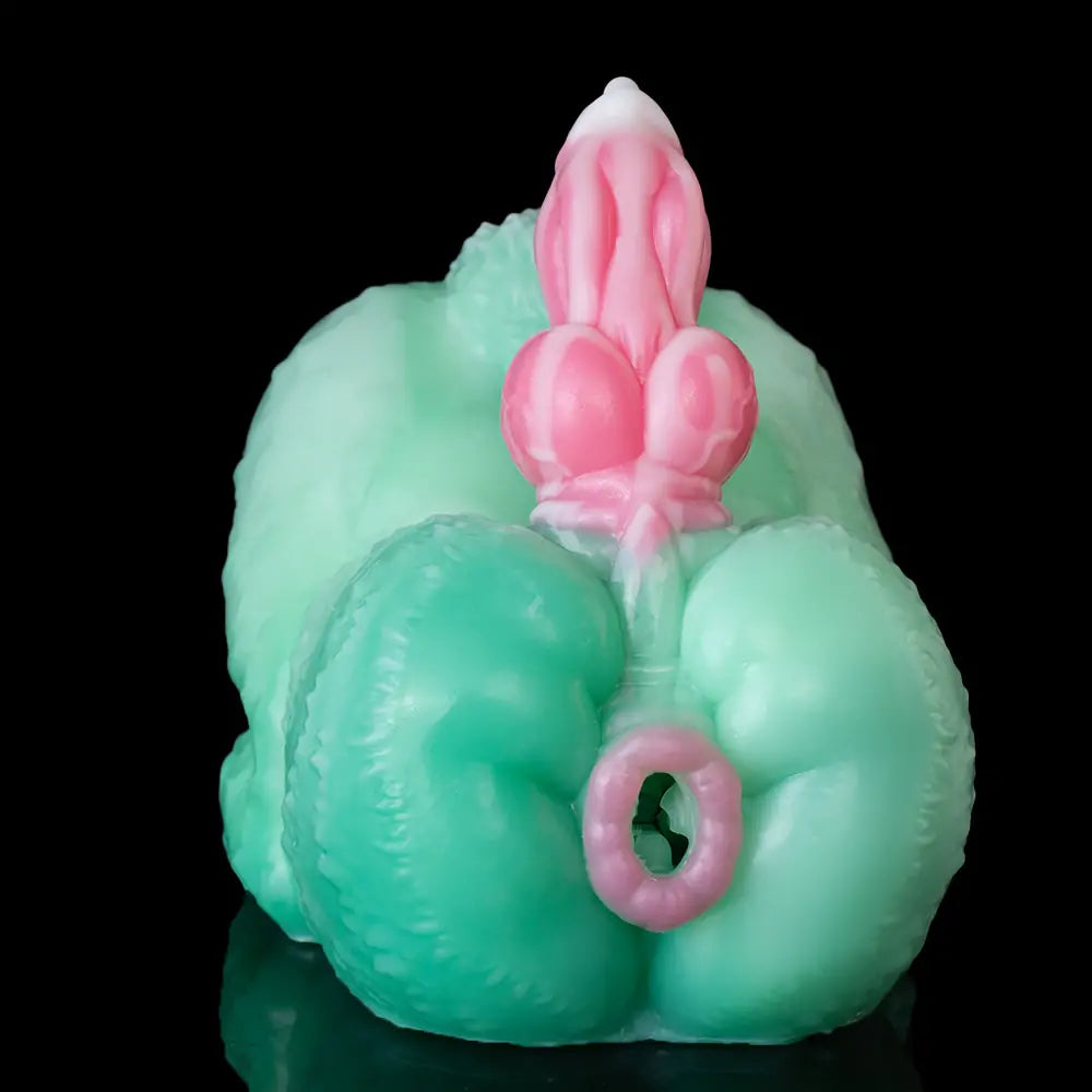 Futa Hentai Rabbit Stroker with Dog Dildo