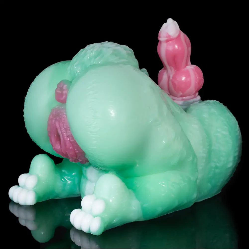 Futa Hentai Rabbit Stroker with Dog Dildo