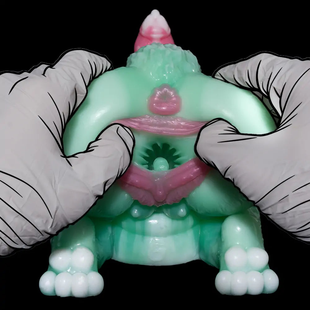 Futa Hentai Rabbit Stroker with Dog Dildo