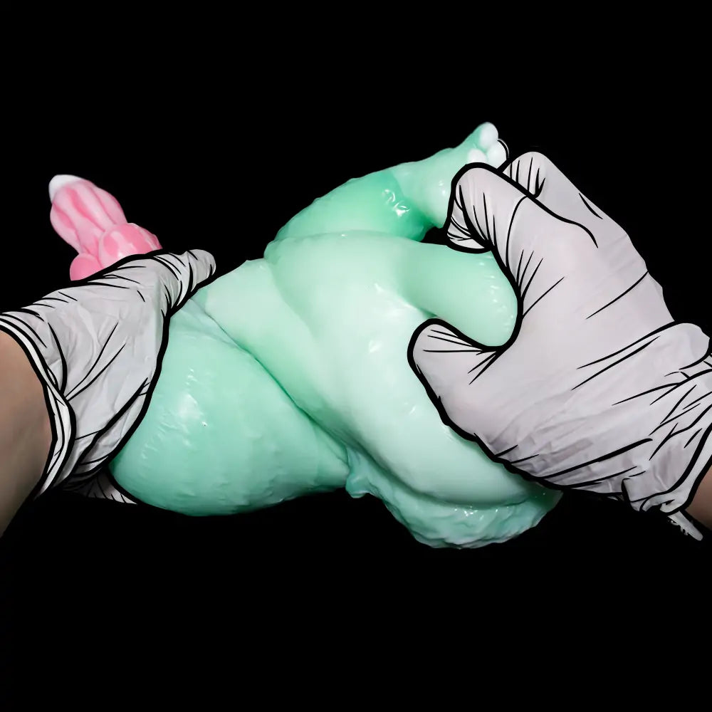 Futa Hentai Rabbit Stroker with Dog Dildo