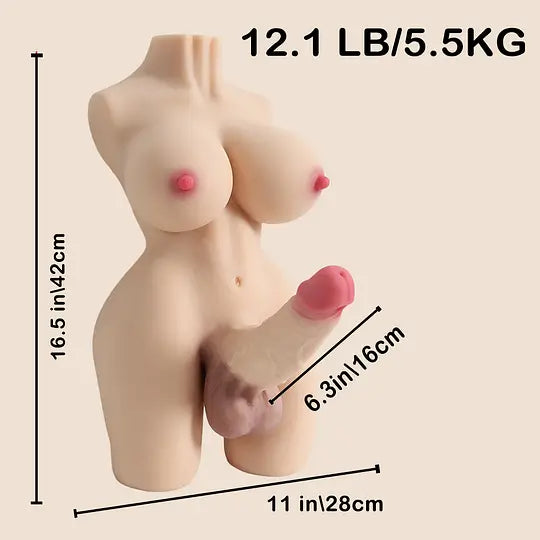 Futa Tranny Sex Doll 12.1LB Real Hentai