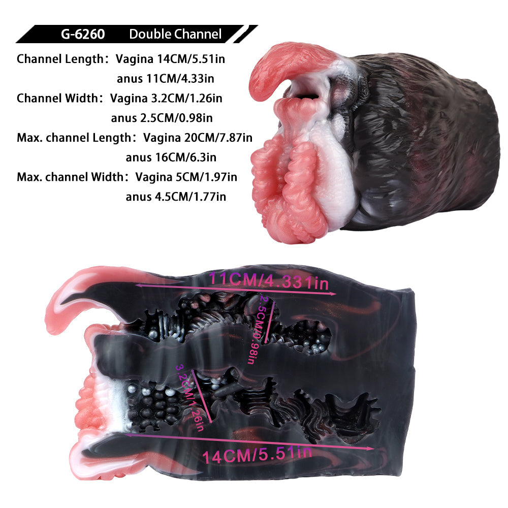Fantasy Animal Pussies Pocket Masturbation Cup - Realistic Grizzly Grip Penis Massage Milk