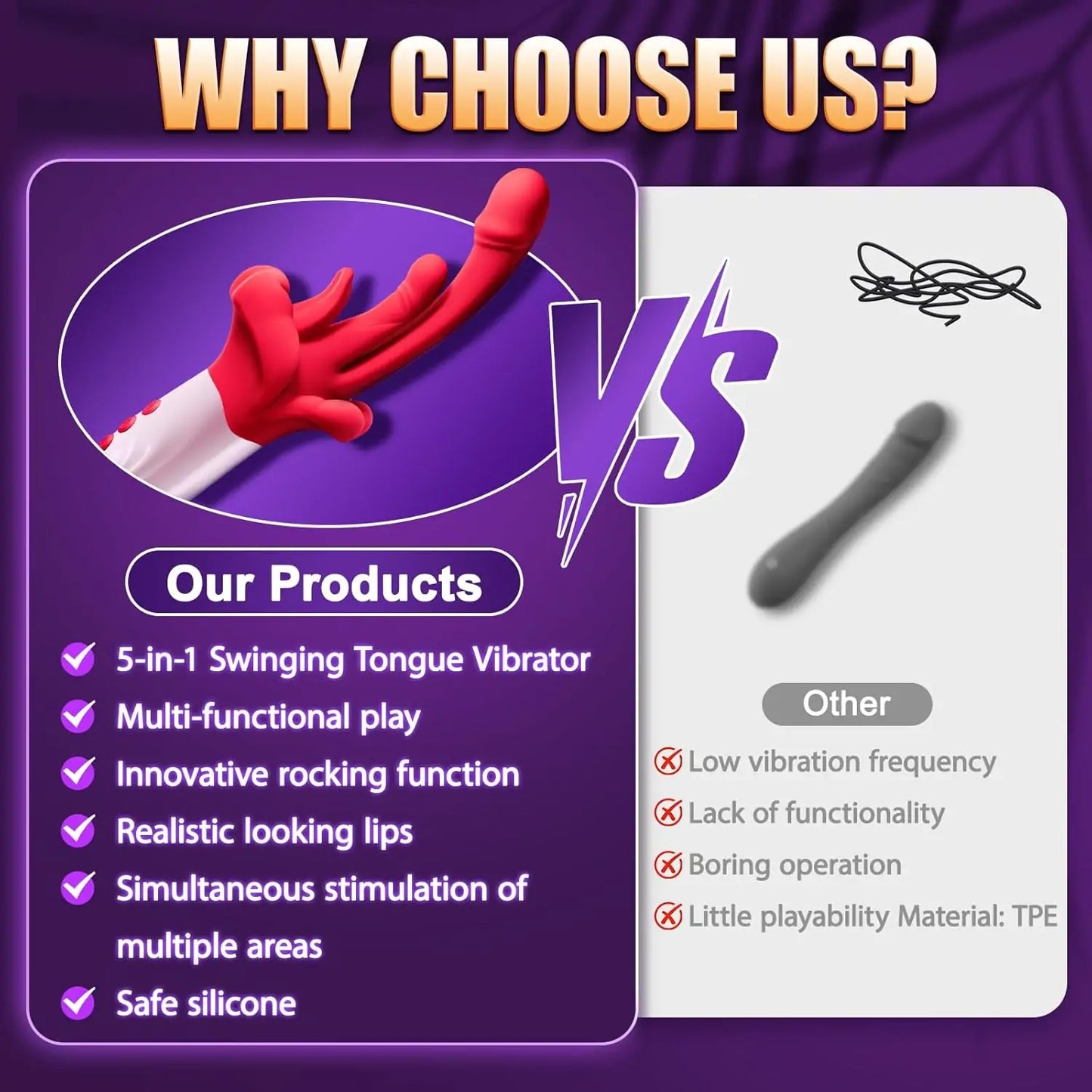 G-Spot Tongue Vibrator – Clitoral Licking Stimulator