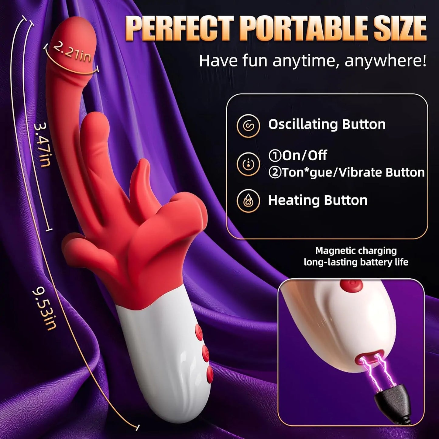 G-Spot Tongue Vibrator – Clitoral Licking Stimulator