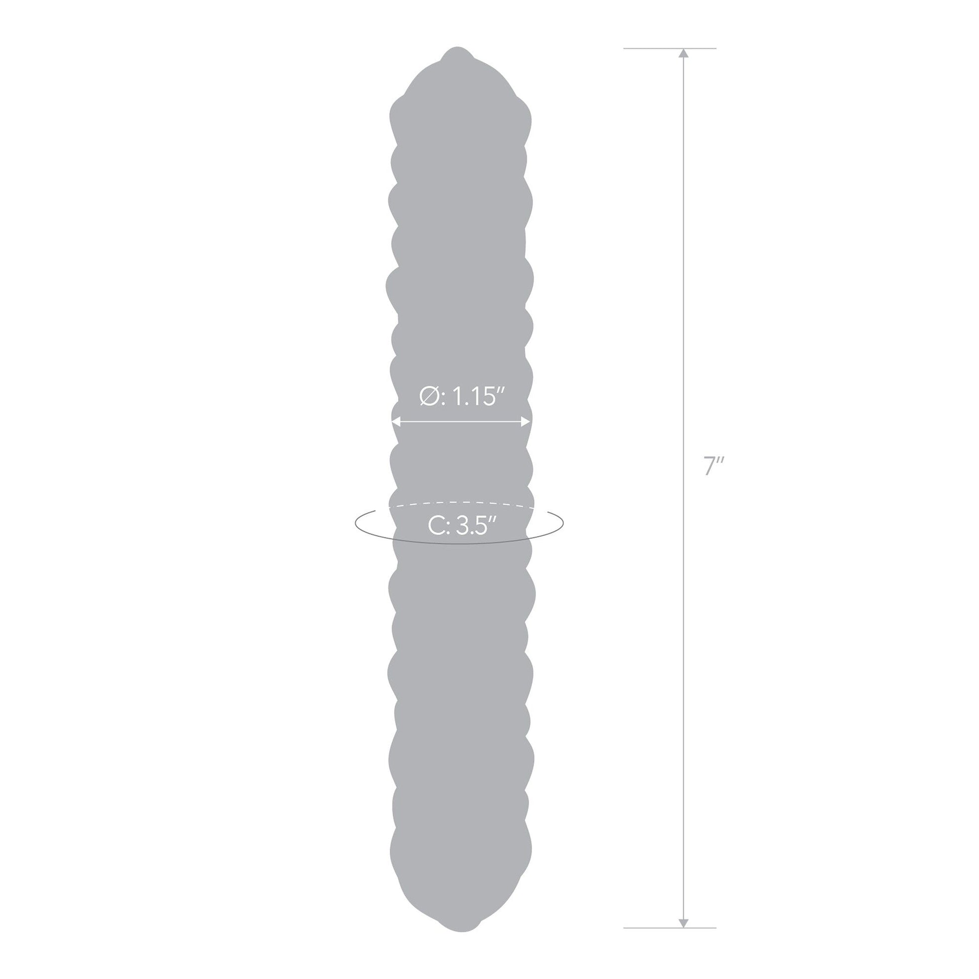 7" Purple Rose Nubbed Dildo