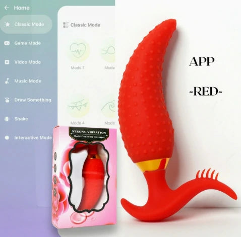 Ruby Tongue App-Controlled G-Spot Vibrator & Anal Plug