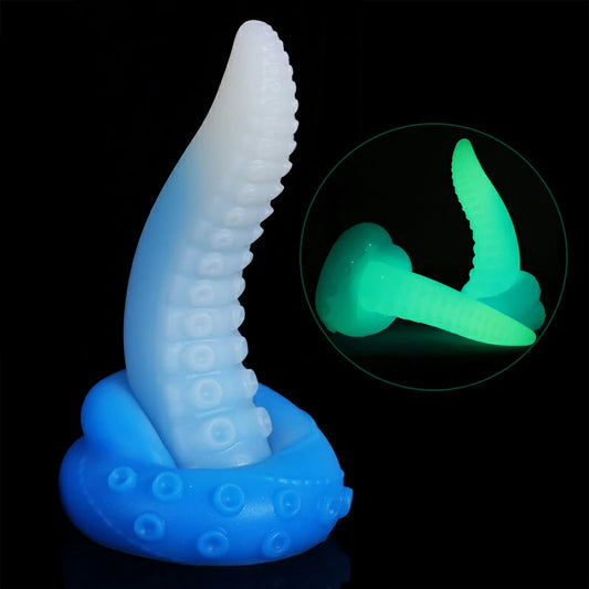 Glow In The Dark Tentacle Dildo 7 Inches