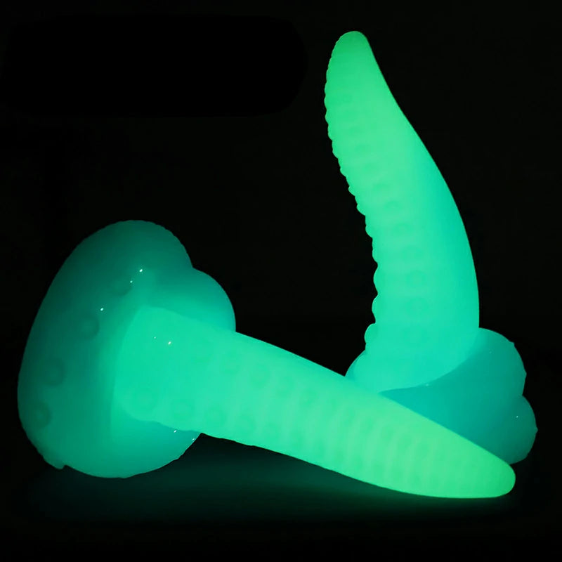 Glow In The Dark Tentacle Dildo 7 Inches