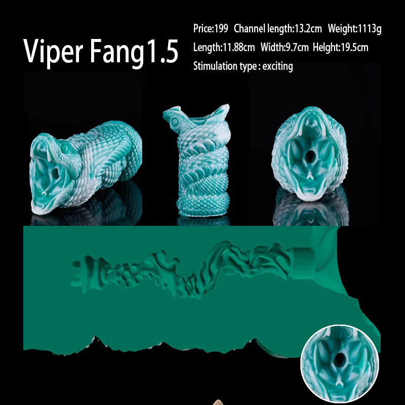 Green Mamba - Snake Scale Texture Pocket Pussy