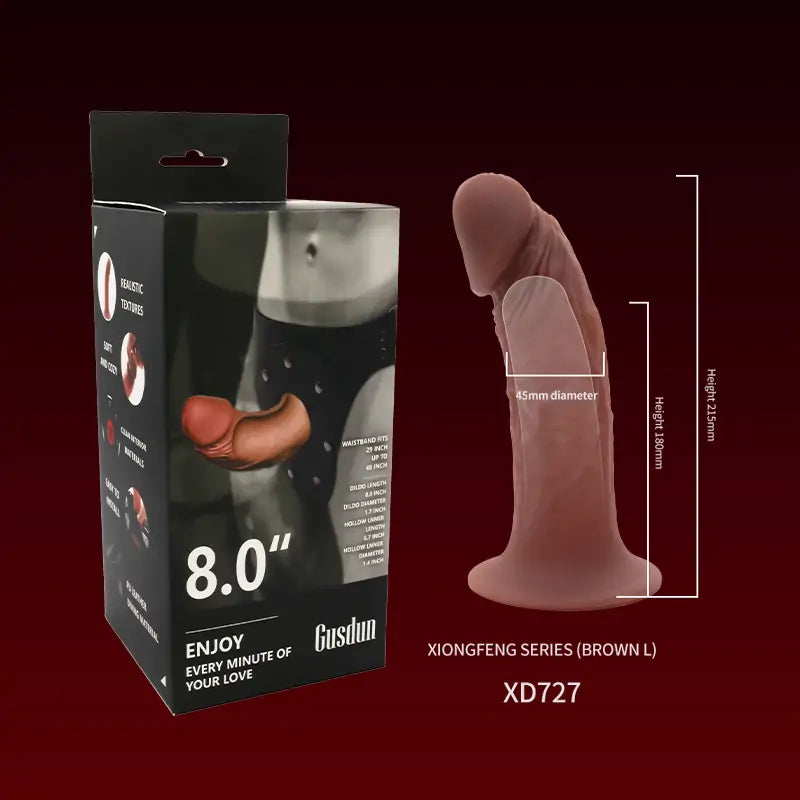 Gusdun Realistic Hollow Strap-On Dildo