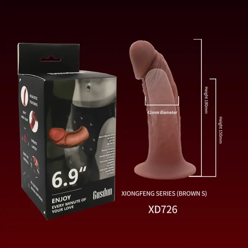 Gusdun Realistic Hollow Strap-On Dildo