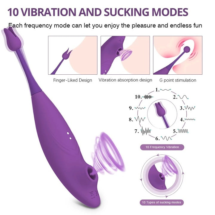 HG Mini USB Rechargeable G-Spot Vibrator for Women Sucking and Vibrating Clit Licker Nipple Massager Female Stimulator