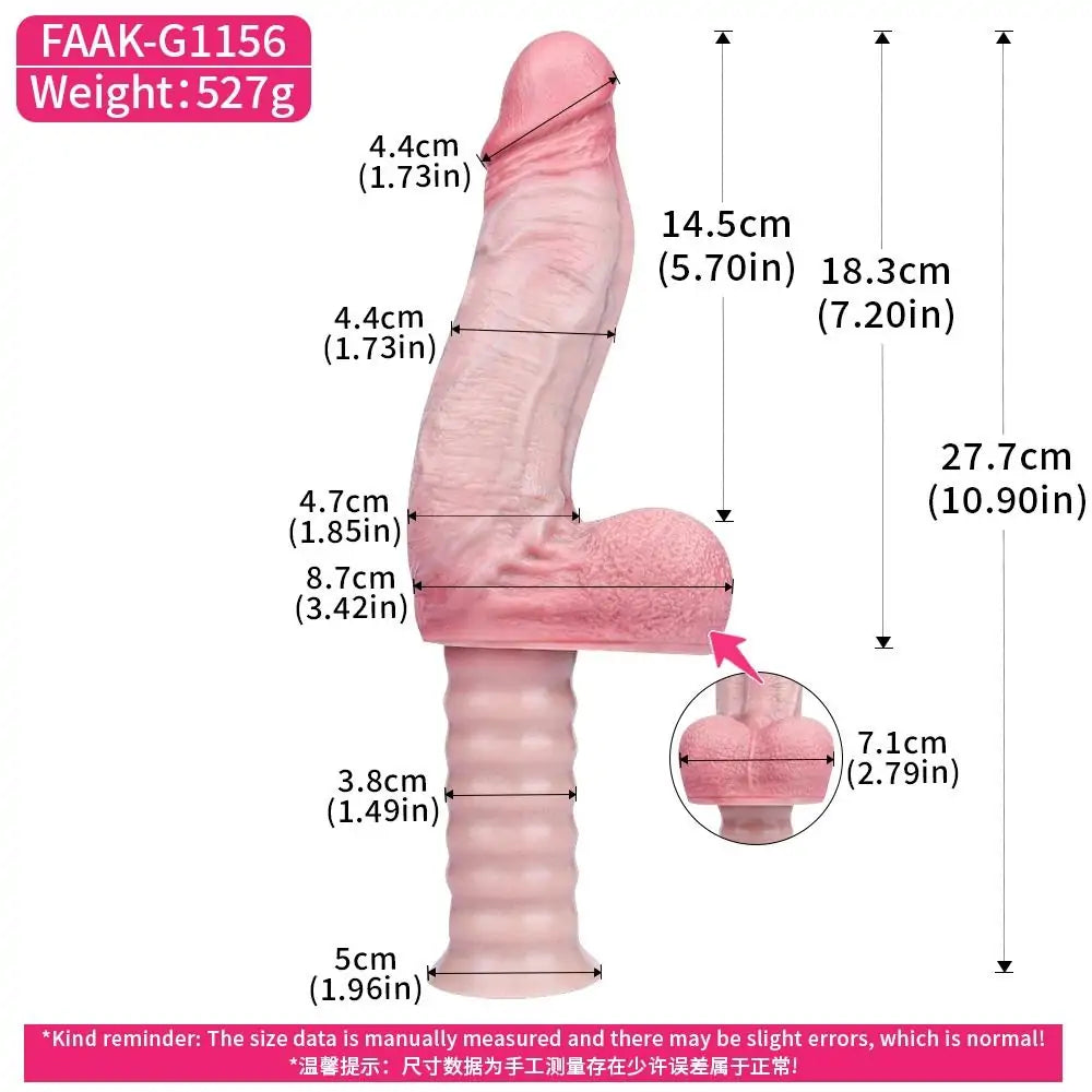Handheld Realistic Dildo for Deep Play 7 Inches