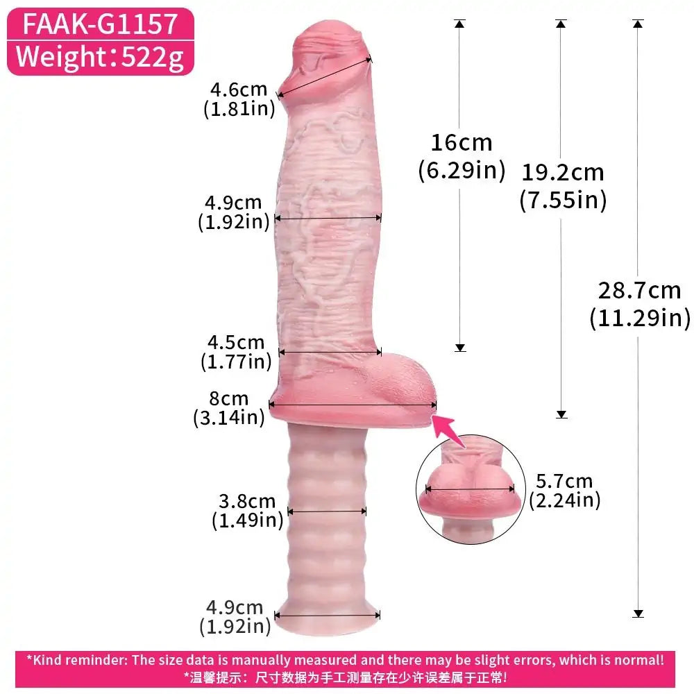 Handheld Realistic Dildo for Deep Play 7 Inches