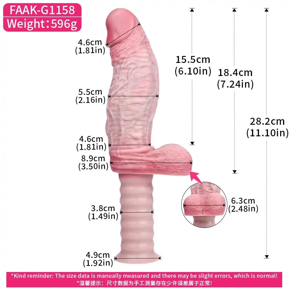 Handheld Realistic Dildo for Deep Play 7 Inches