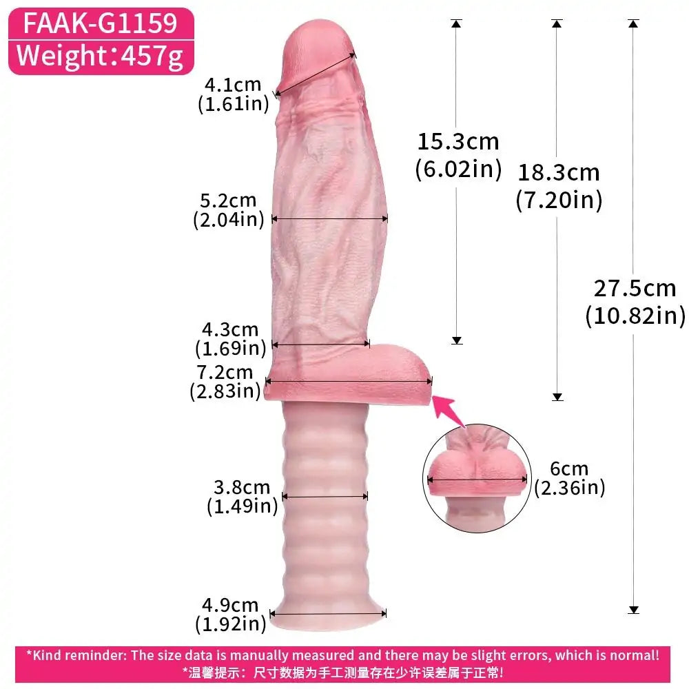 Handheld Realistic Dildo for Deep Play 7 Inches