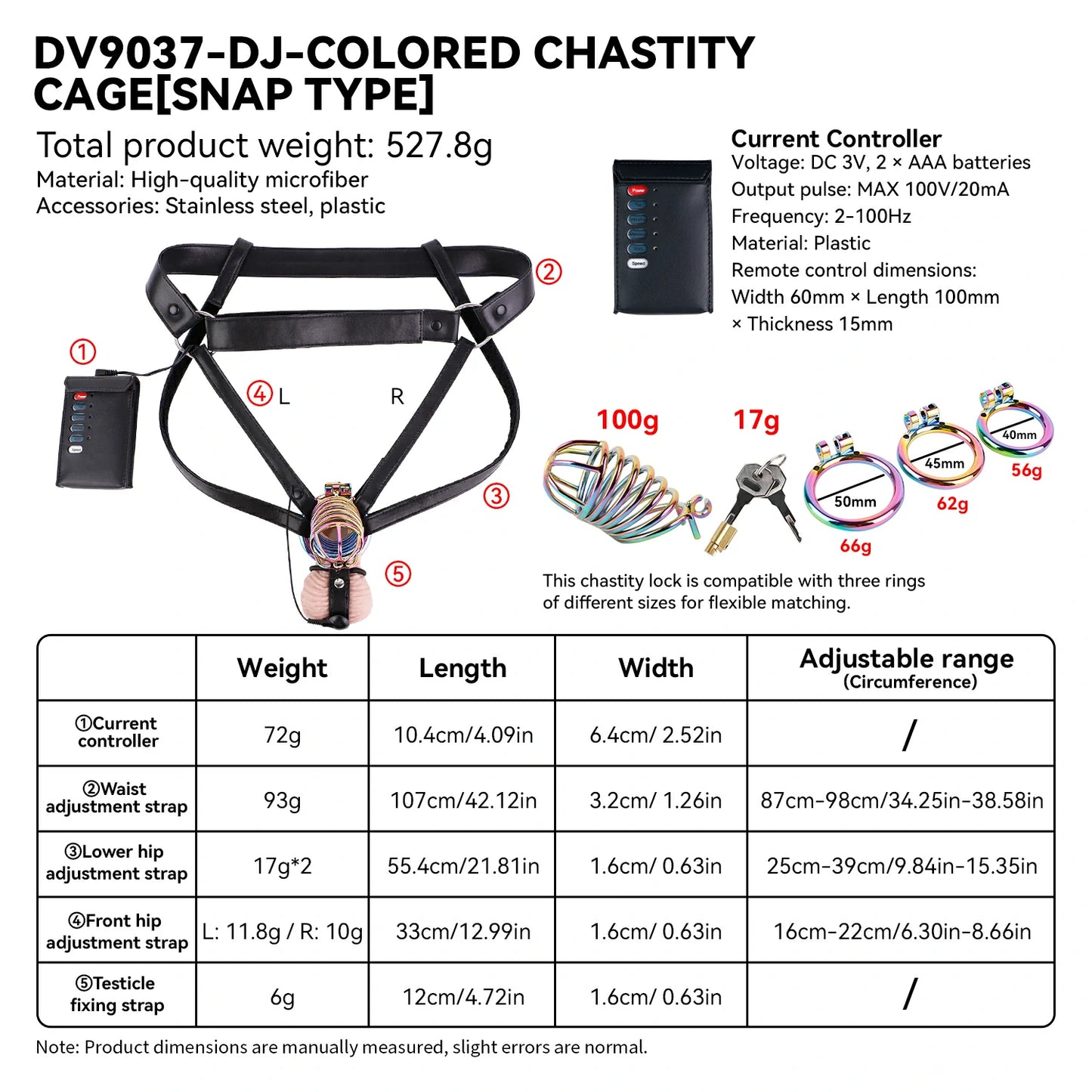 Hands-Free Electric Shock Chastity Pants