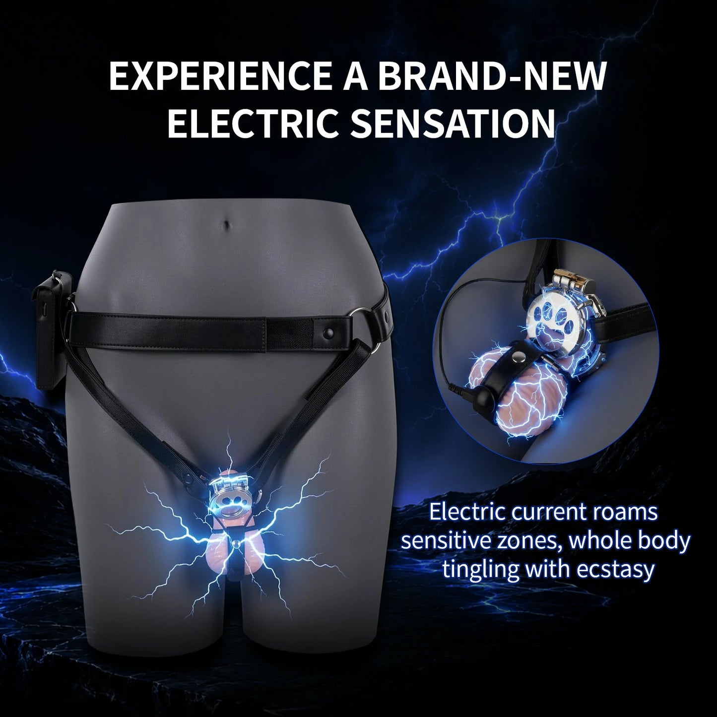 Hands-Free Electric Shock Chastity Pants