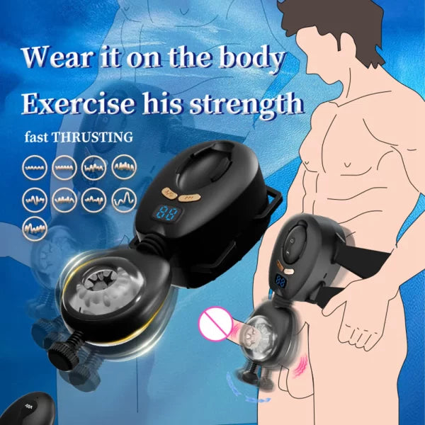 Hands-Free Wearable Automatic Male Masturbator
