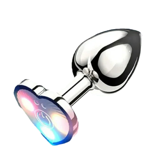 Light Up Vibrating Butt Plug With Remote Control