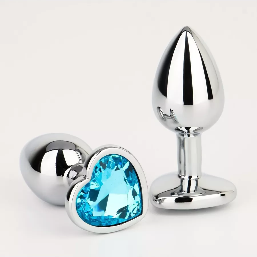 Heart Gem Metal Anal Plug