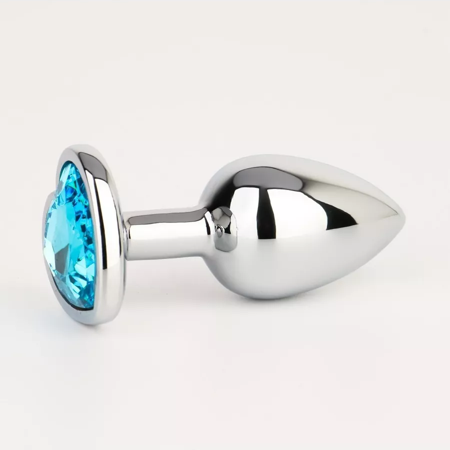 Heart Gem Metal Anal Plug
