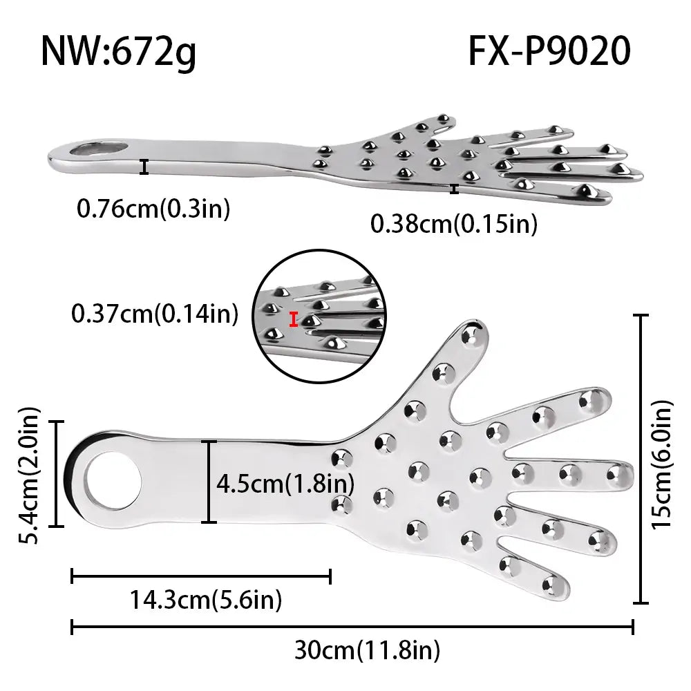 Heavy-Duty Stainless BDSM Spanking Paddles