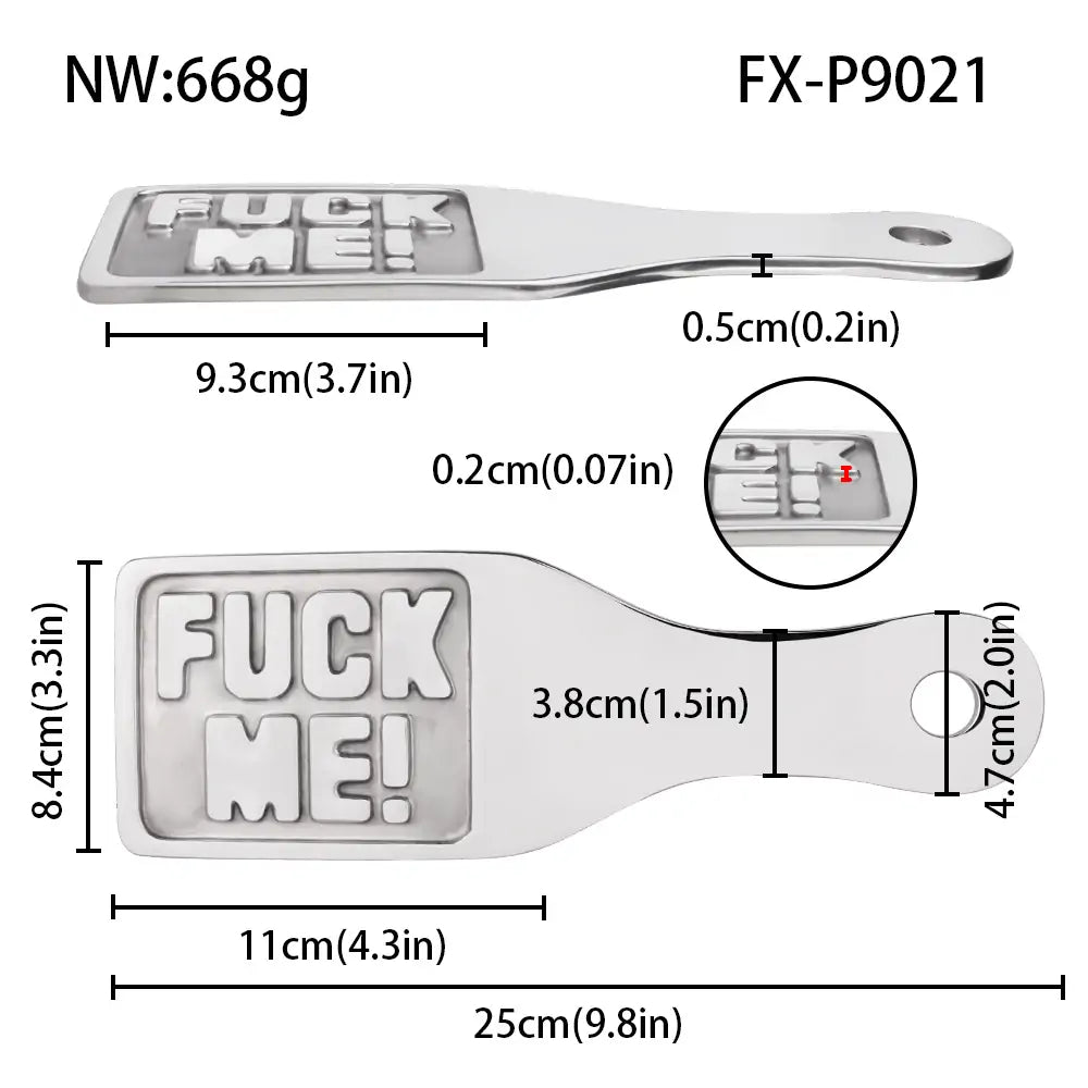 Heavy-Duty Stainless BDSM Spanking Paddles