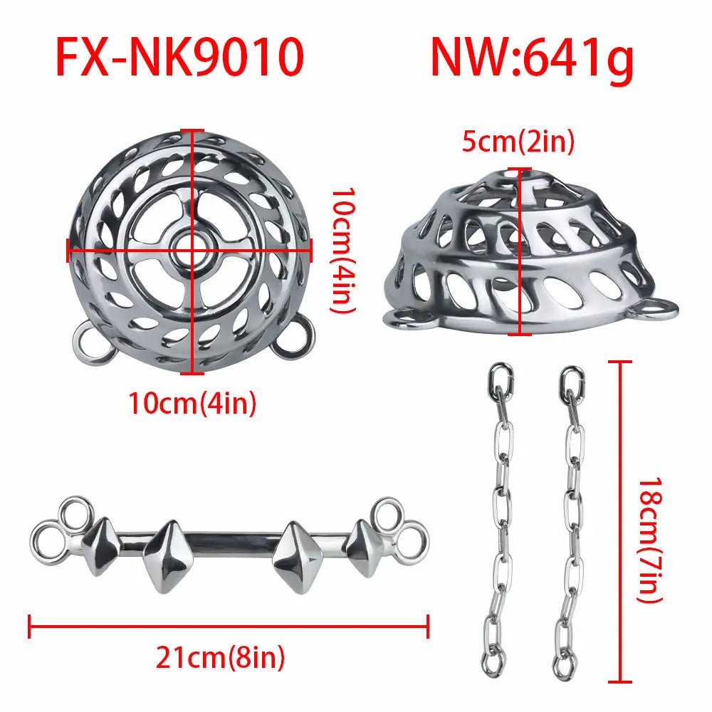 Heavy Duty Male Metal Chastity Cage
