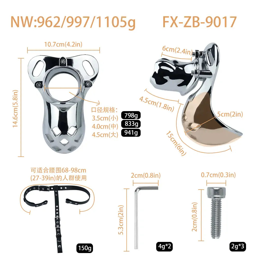 Heavy Meta Panty for BDSM – Chastity Cages