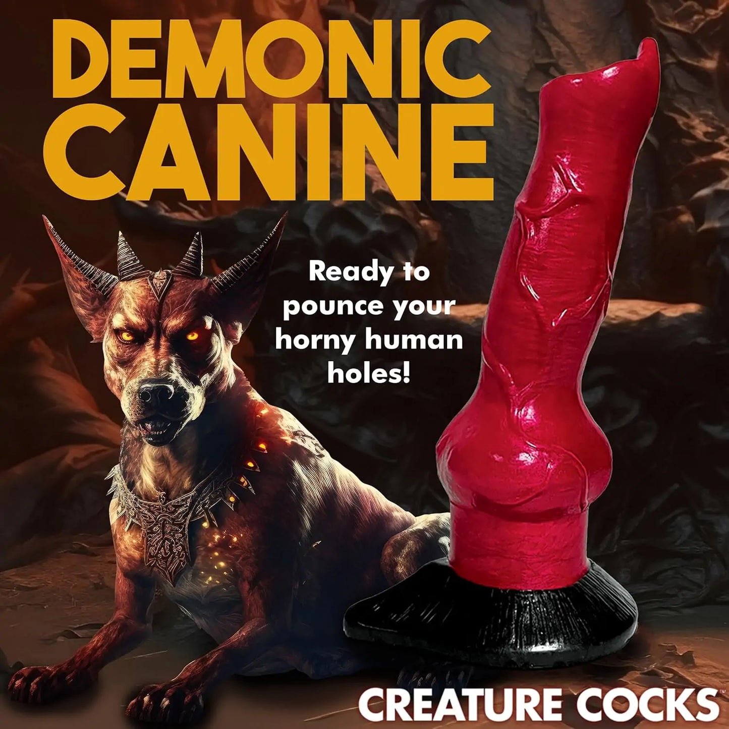 Hellhound Dildo 7.5 Inches -  Fantasy Curve