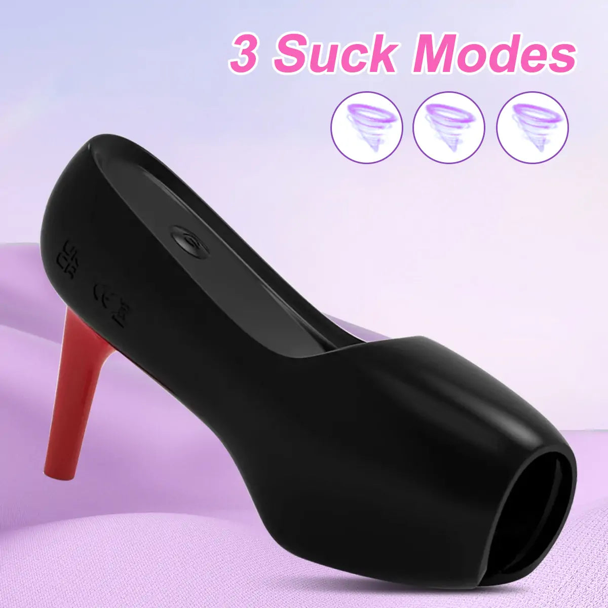 High Heel Suction Penis Vibrator Trainer