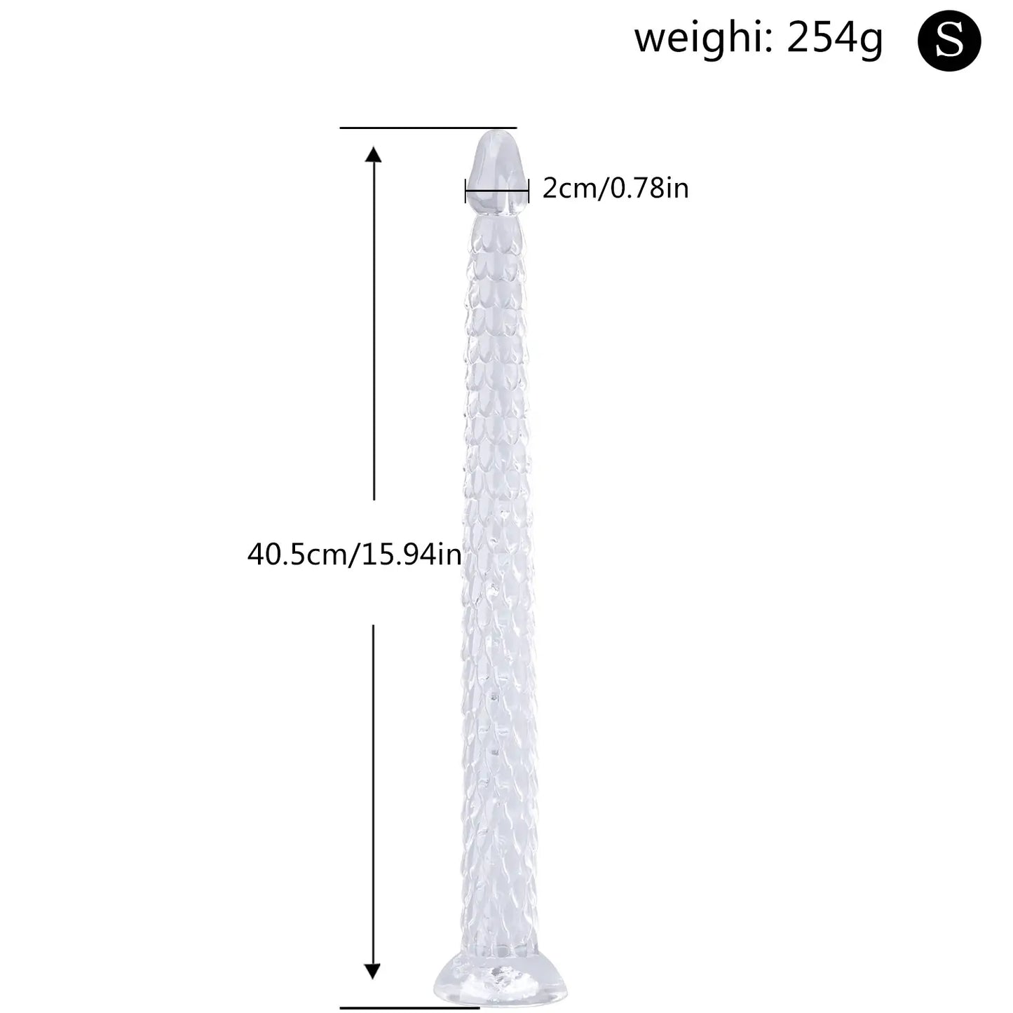 Hosed Realistic Anal Snake – 19 Inch Dildo